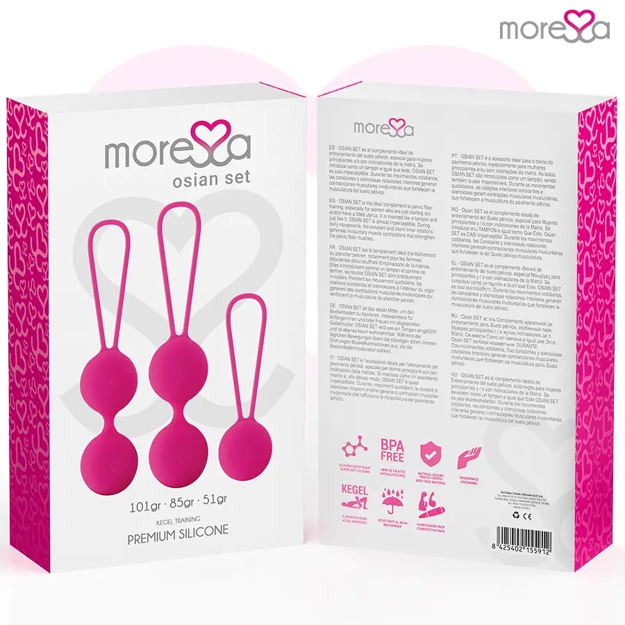 Moressa - osian set premium silicona rosa (osian one - 51 g