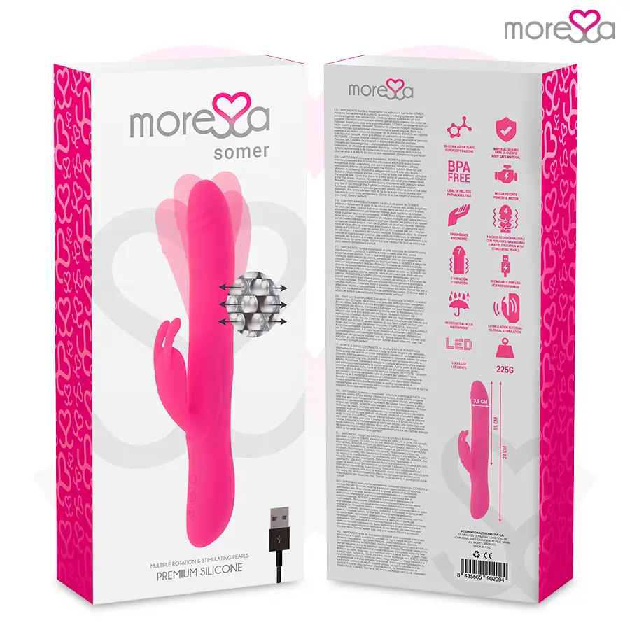 Moressa - somer rotador perlado y potente vibración