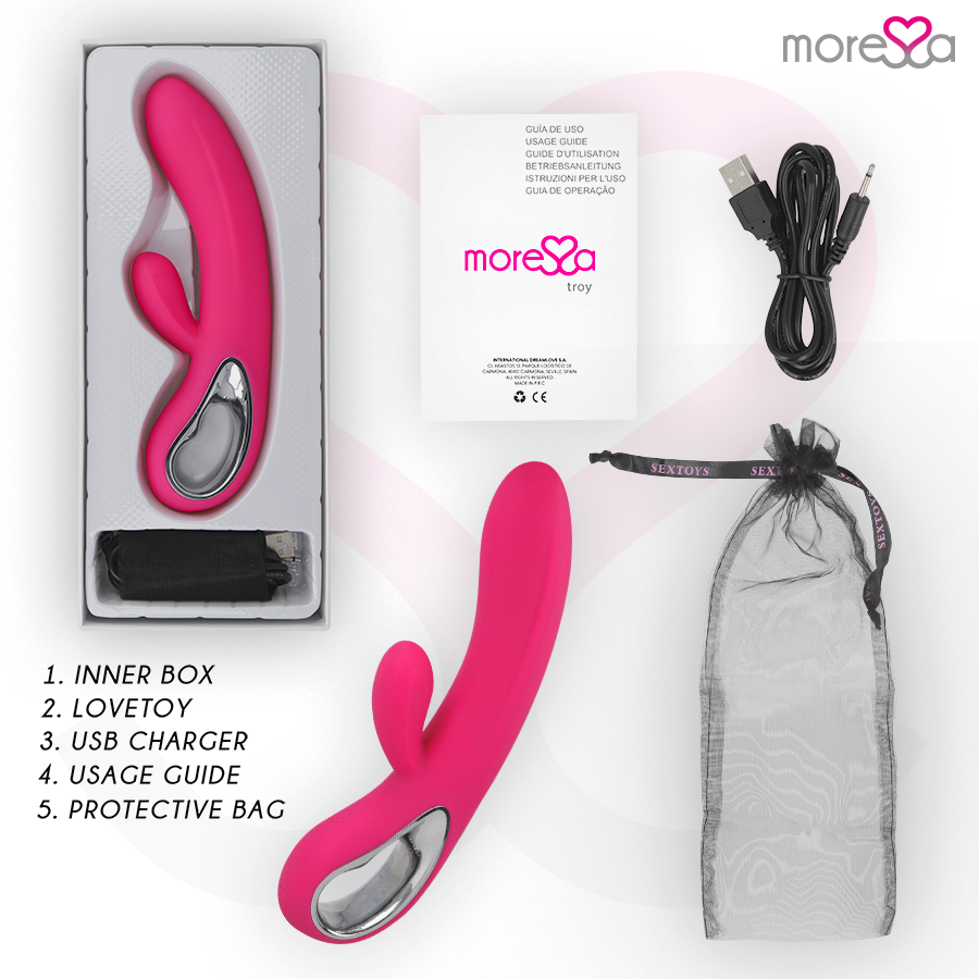Moressa - troy masajeador punto g y clitoris premium