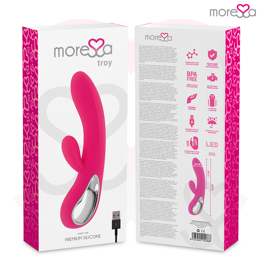 Moressa - troy masajeador punto g y clitoris premium
