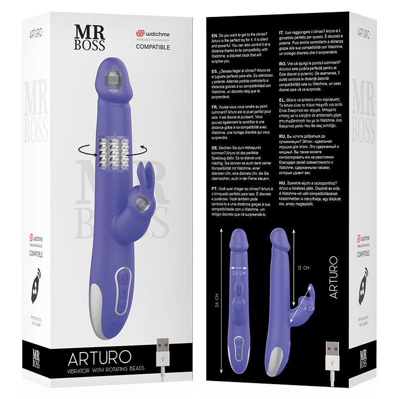 Mr boss - arturo vibrator & rotator compatible con watchme