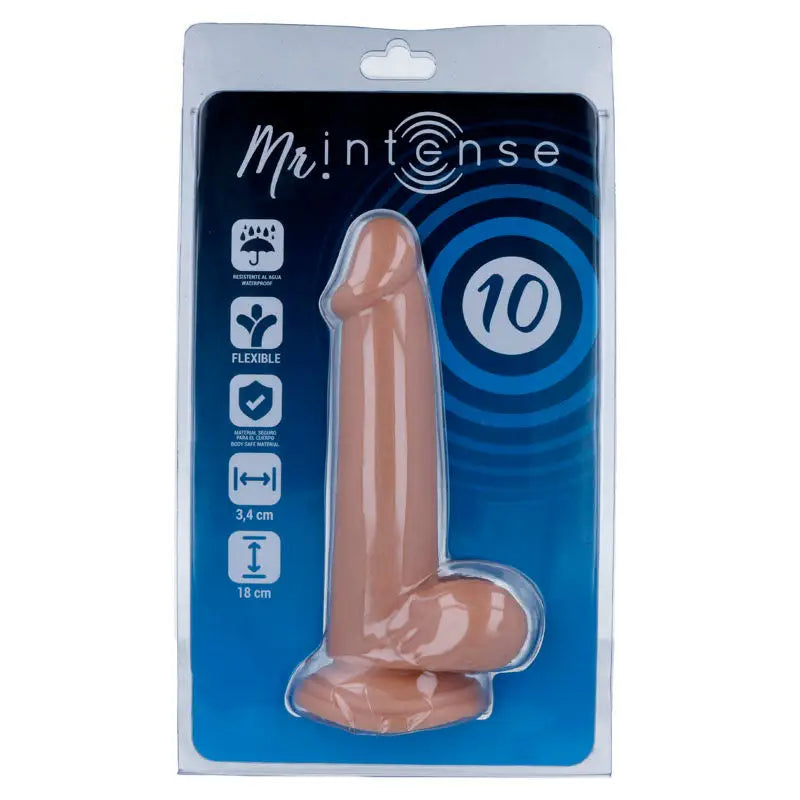 Mr intense - 10 pene realístico 18 cm -o- 3.4 cm