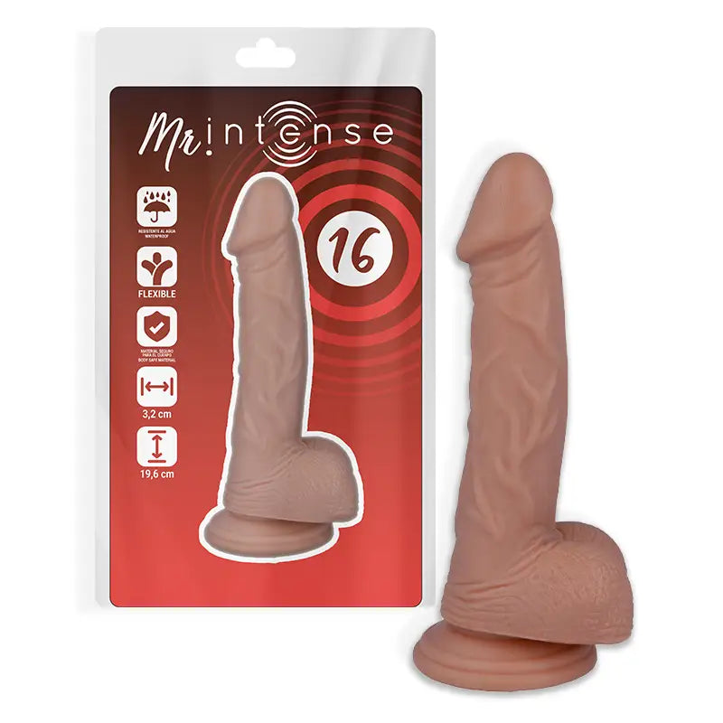 Mr intense - 16 pene realístico 19.6 cm -o- 3.2 cm