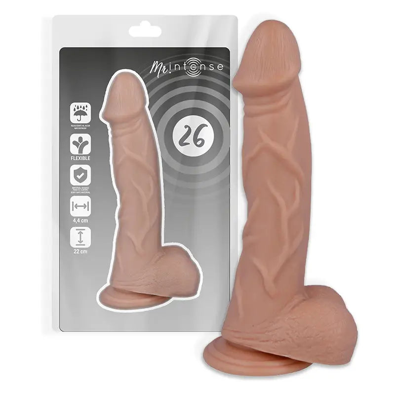 Mr intense - 26 pene realístico 22 cm -o- 4.4 cm