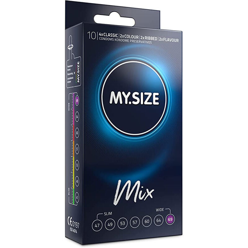 My size - mix preservativos 69 mm 10 unidades