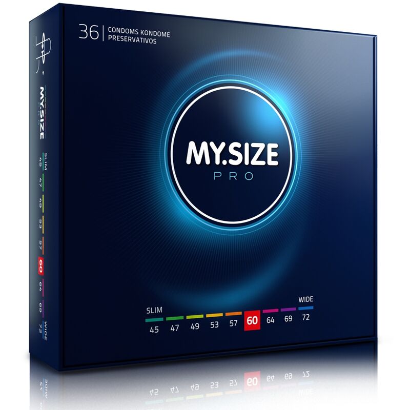 My size - pro preservativos 60 mm 36 unidades
