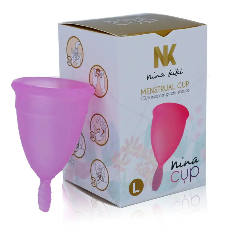 Nina kikí - copa menstrual lila - talla l