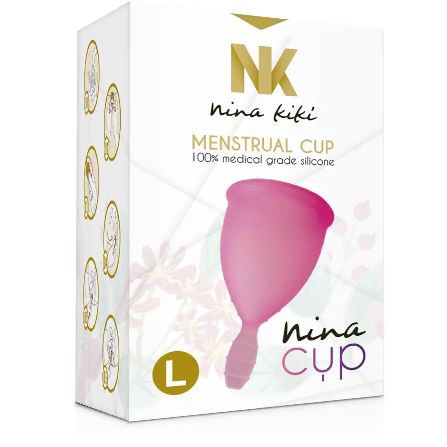 Nina kikí - copa menstrual rosa - talla l