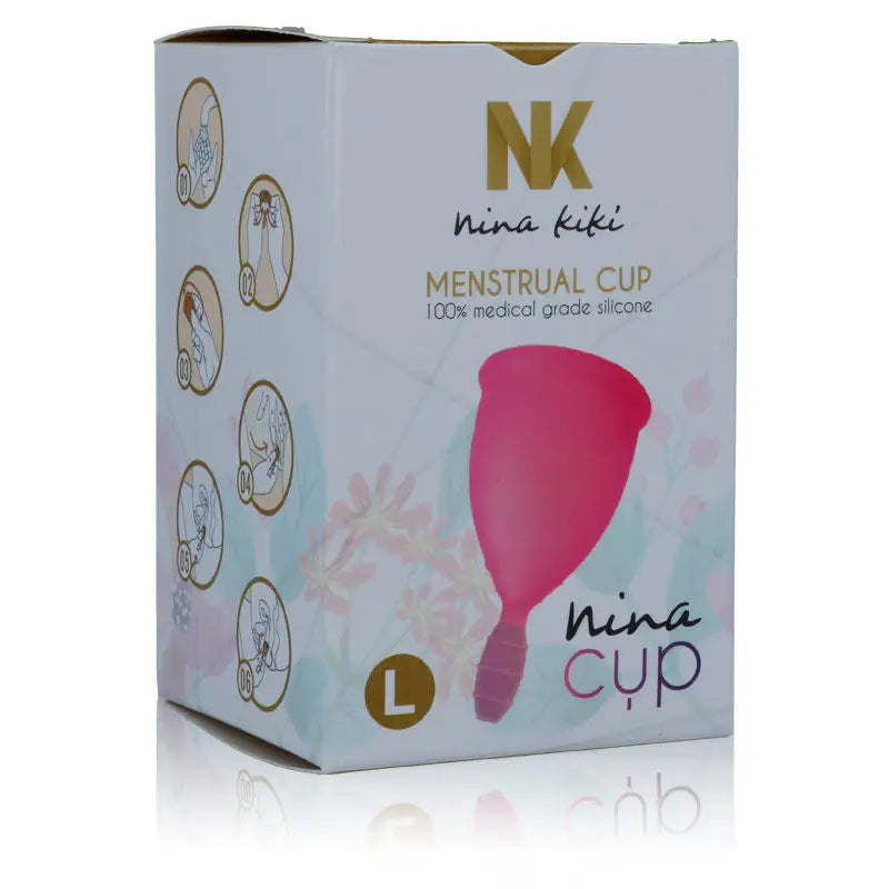 Nina kikí - copa menstrual rosa - talla l