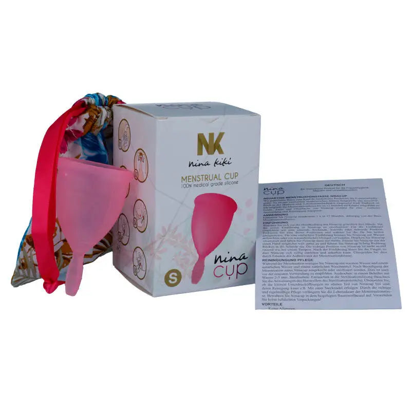 Nina kikí - copa menstrual rosa - talla s