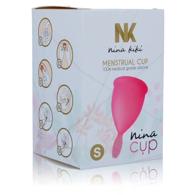 Nina kikí - copa menstrual rosa - talla s