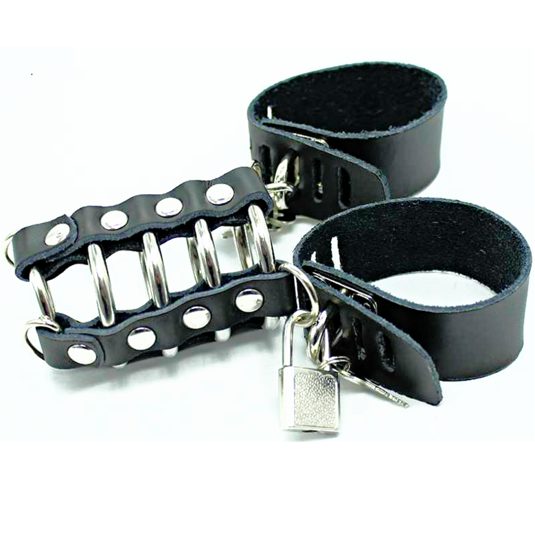 Ohmama fetish - jaula pene con anillas metalicas y correas