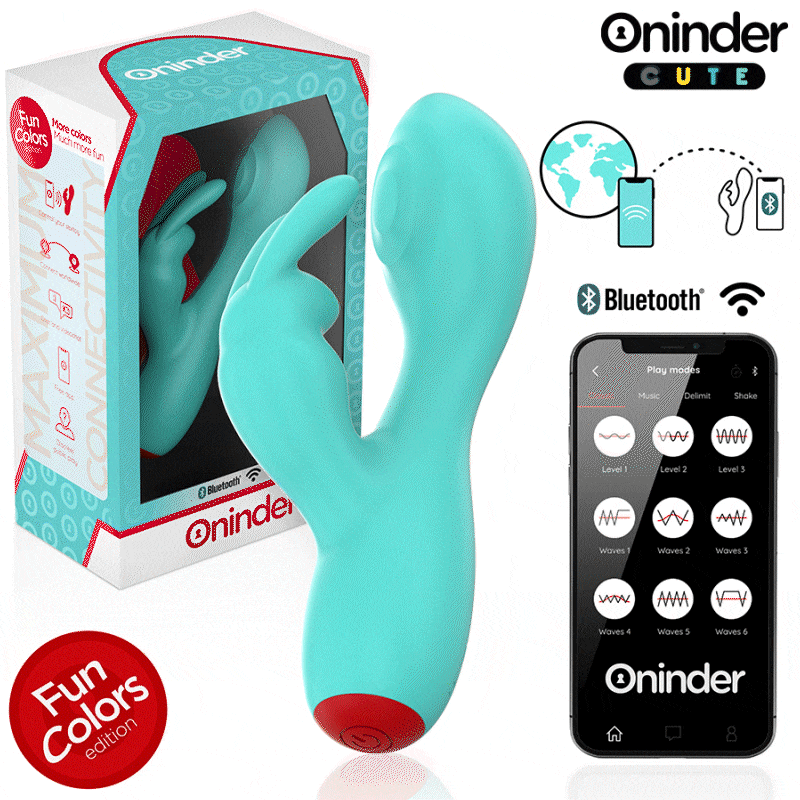 Oninder cute - love bunny vibrador punto g y clítoris - app