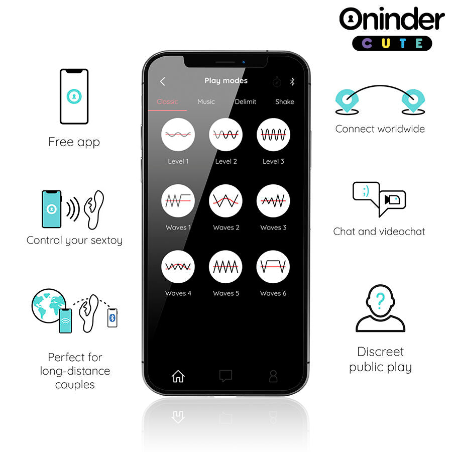 Oninder cute - love bunny vibrador punto g y clítoris - app