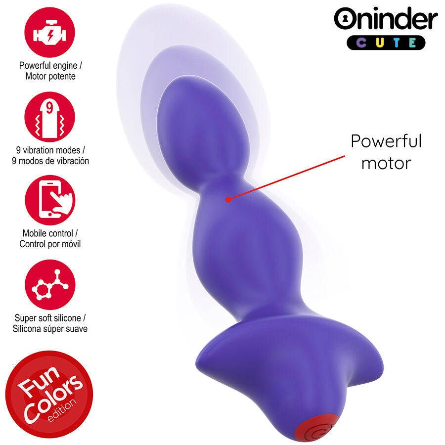 Oninder cute - love butt vibrador plug anal dilatador - app