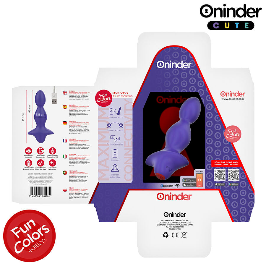 Oninder cute - love butt vibrador plug anal dilatador - app