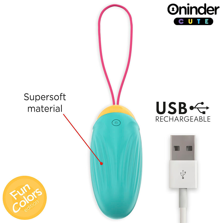 Oninder cute - love pleasure huevo vibro-gemas rotadoras