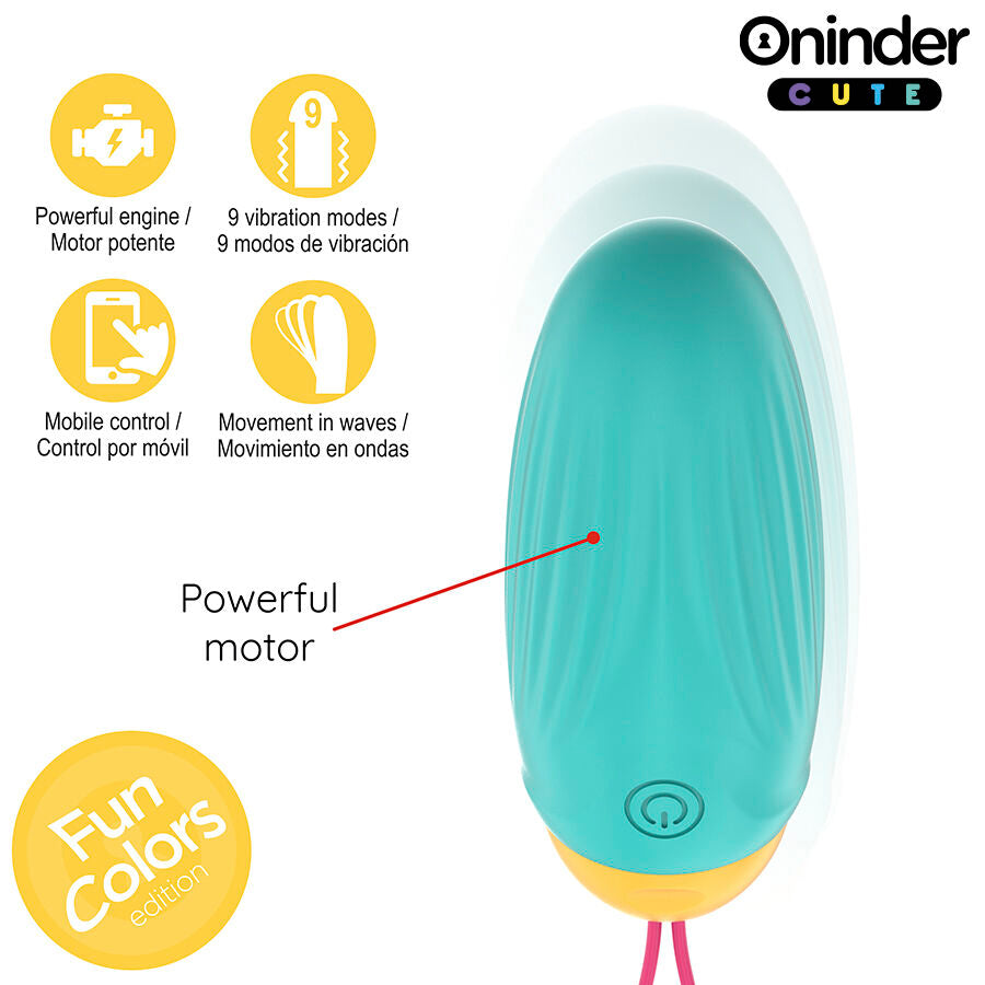 Oninder cute - love pleasure huevo vibro-gemas rotadoras