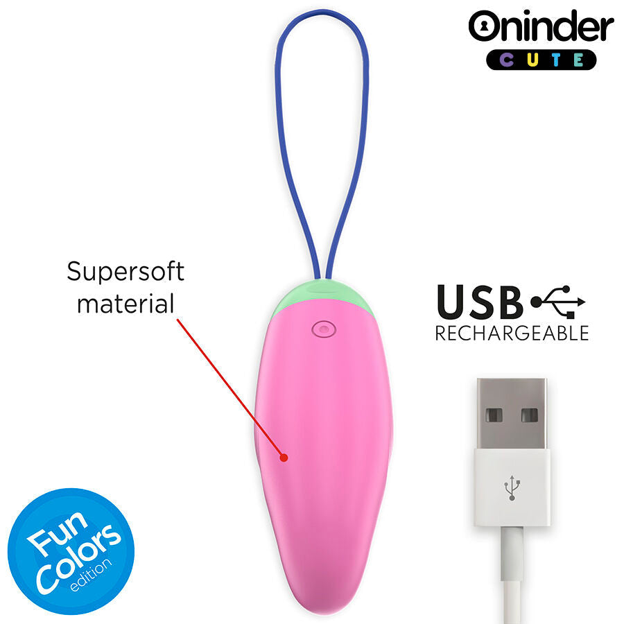 Oninder cute - love pleasure huevo vibro-rotador 360