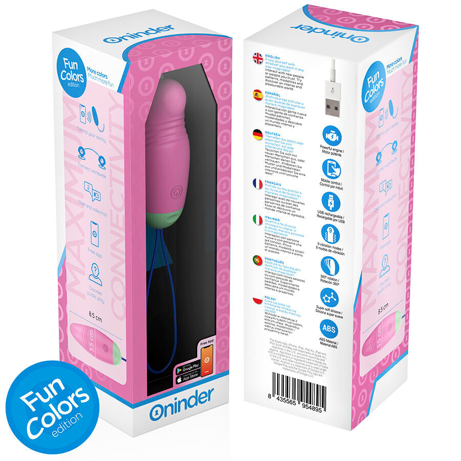 Oninder cute - love pleasure huevo vibro-rotador 360