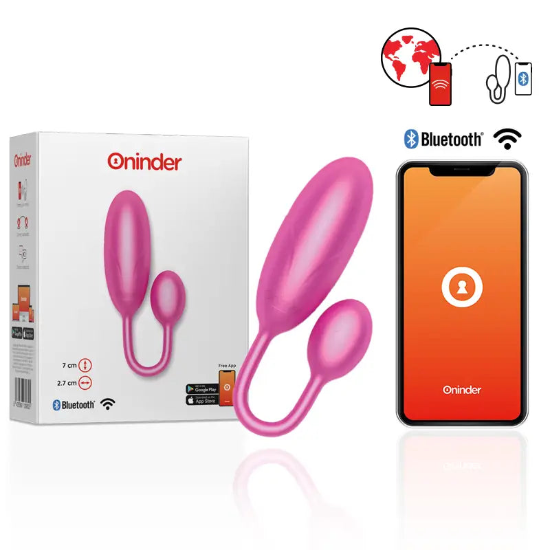 Oninder - denver huevo vibrador rosa 7 x 2.7 cm - app - — / ROSA