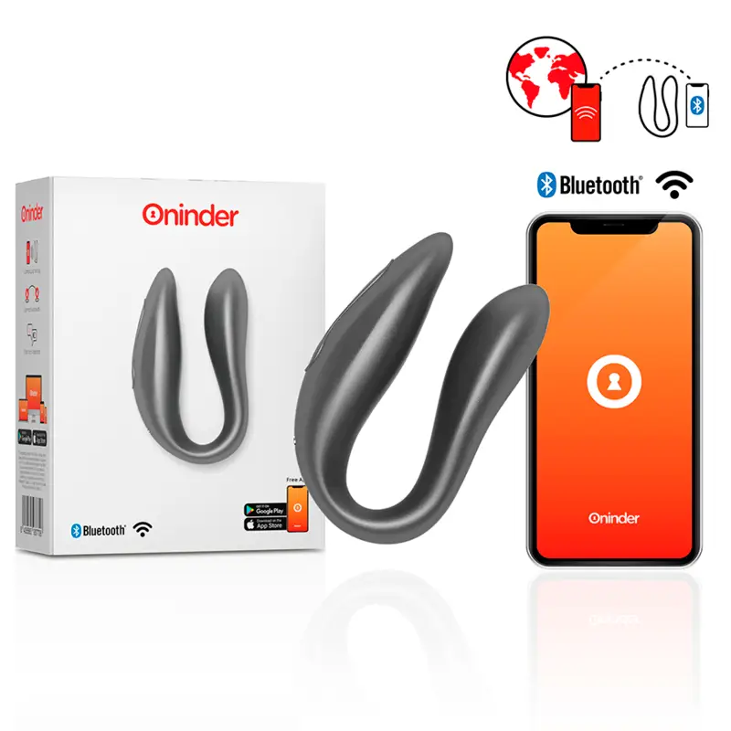 Oninder - lisboa estimulador punto g & clítoris negro - app - — / NEGRO