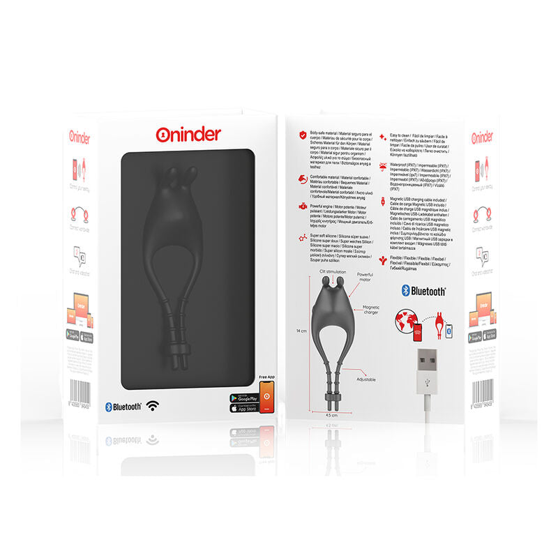 Oninder - pampa anillo vibrador ajustable y multiposicion