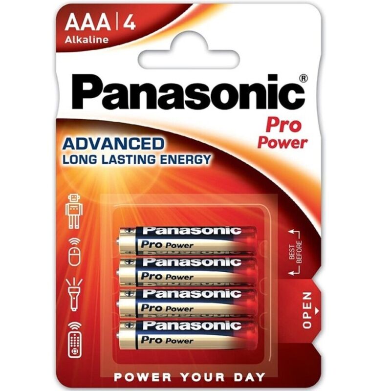 Panasonic - pro power pila alcalina aaa lr03 blister*4