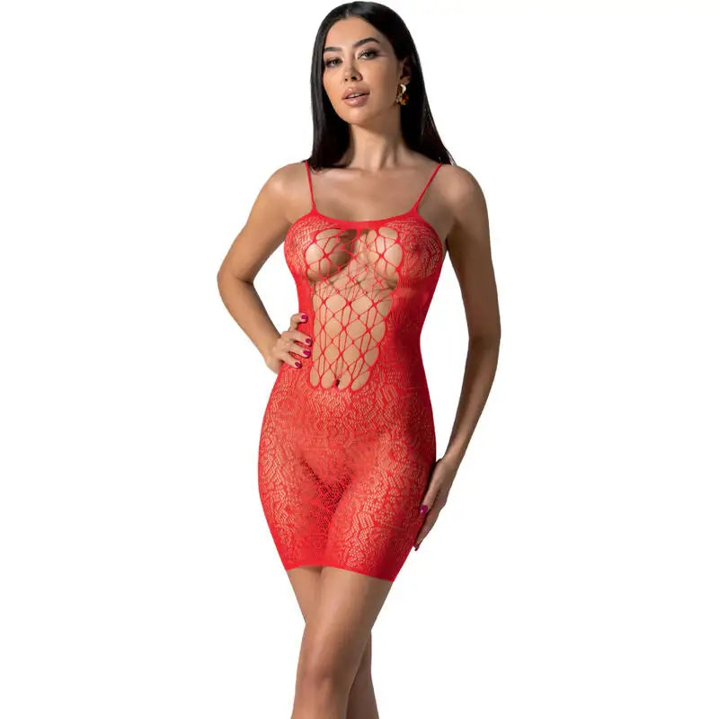 Passion - bs096 bodystocking negro talla única - — / NEGRO