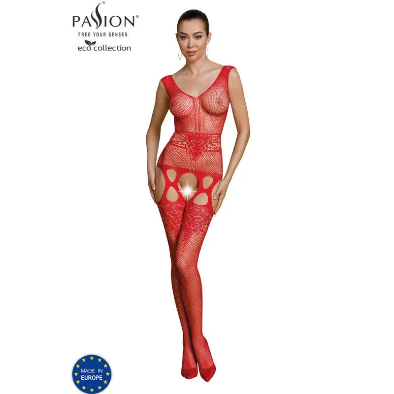 Passion - eco collection bodystocking eco bs014 rojo - — / ROJO