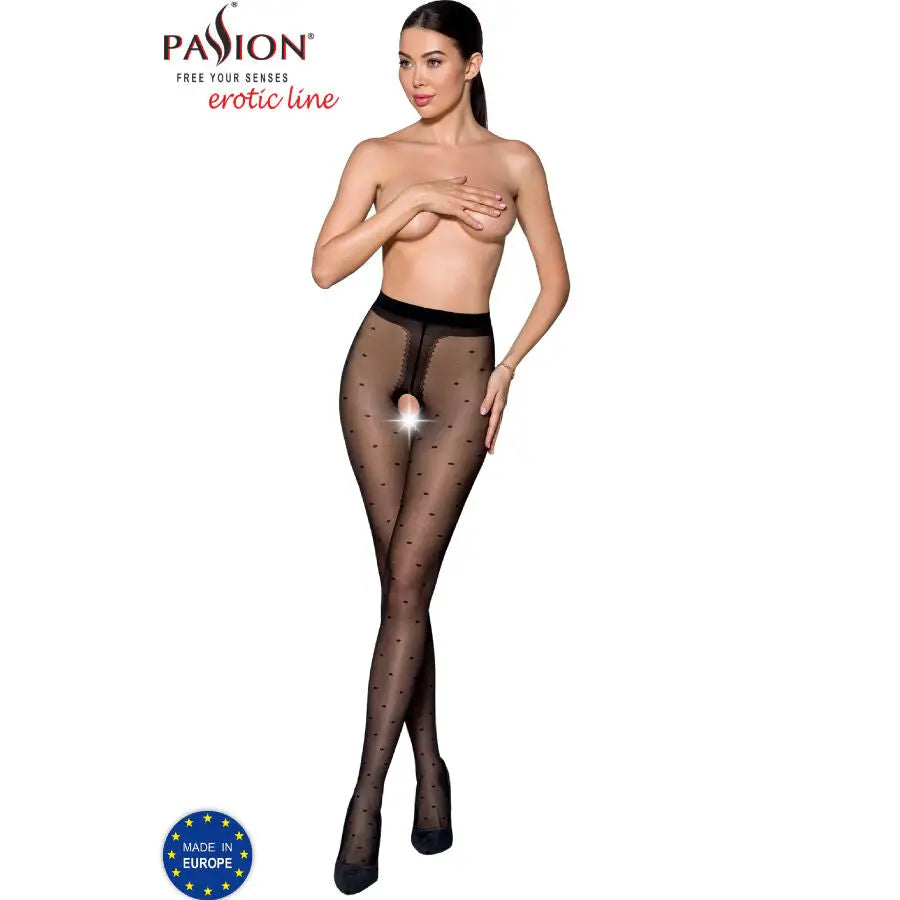 Passion - tiopen 018 medias negro 1/2 20 den - 3/4