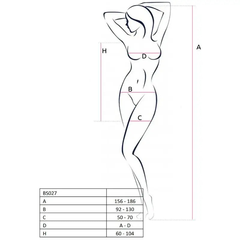 Passion - woman bs027 bodystocking estilo vestido rojo