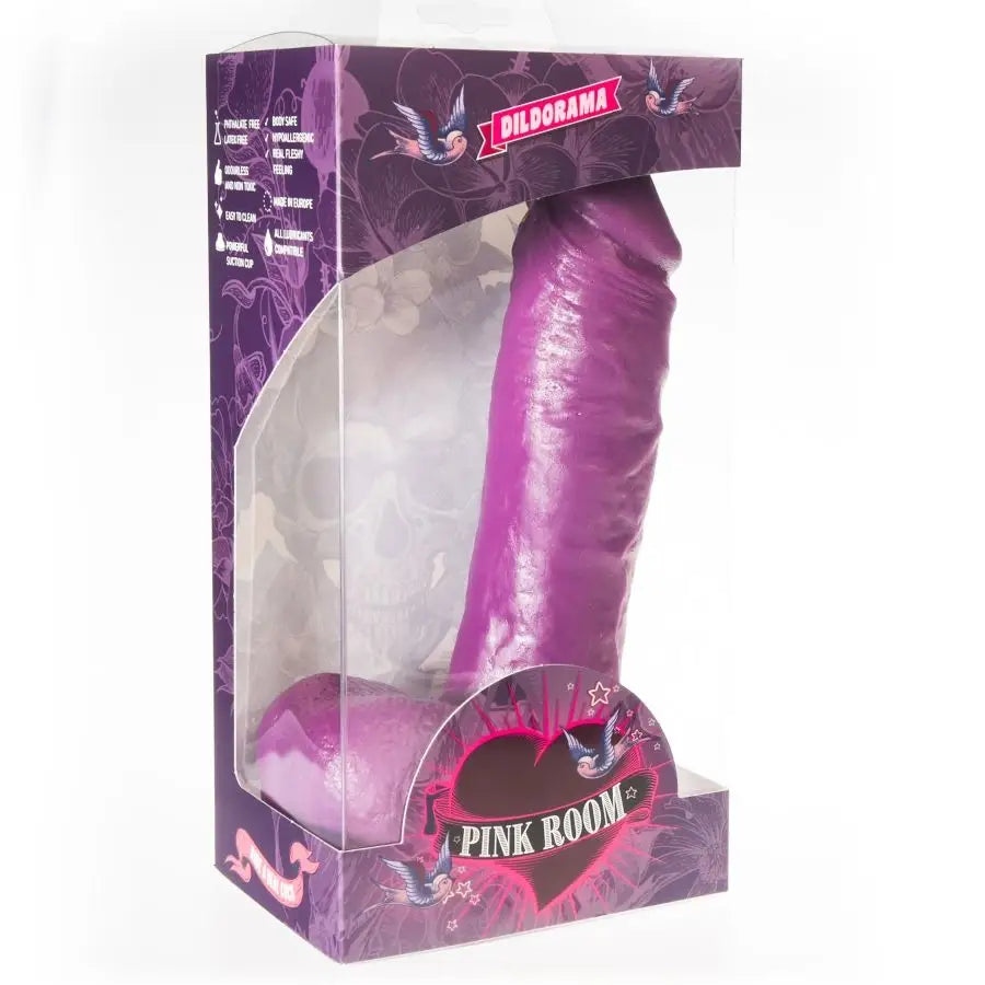 Pink room - anton dildo realístico lila 21.5 cm