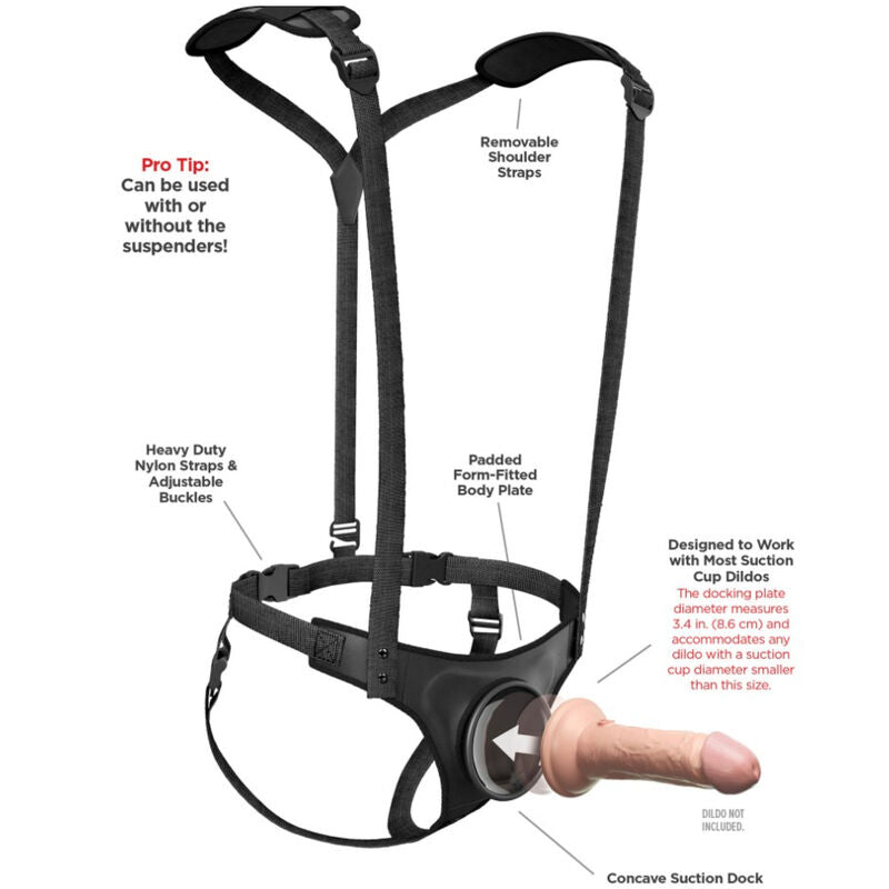 Pipedreams - body dock strap-on suspenders