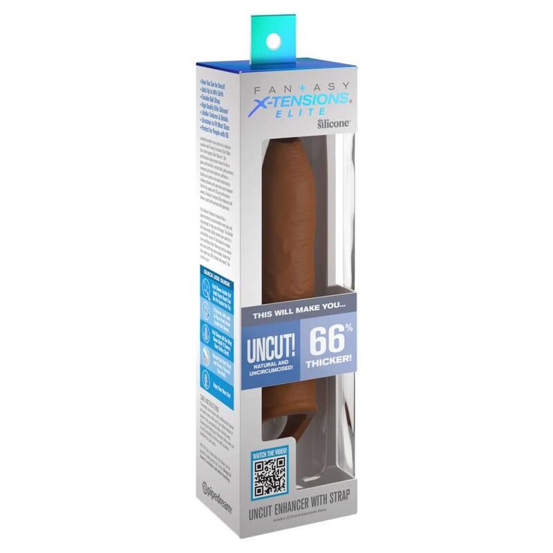 Pipedreams - sleeve uncut 17,78 cm w strap caramel