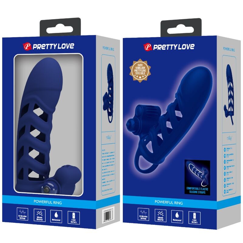 Pretty love - altaf anillo vibrador con funda de silicona