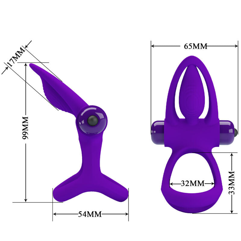 Pretty love - anillo vibrador 10 vibraciones silicona