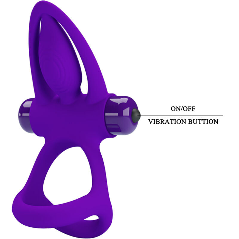 Pretty love - anillo vibrador 10 vibraciones silicona