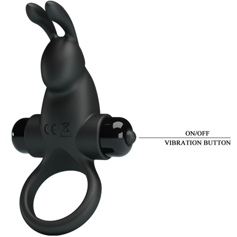 Pretty love - anillo vibrador + estimulador rabbit clítoris