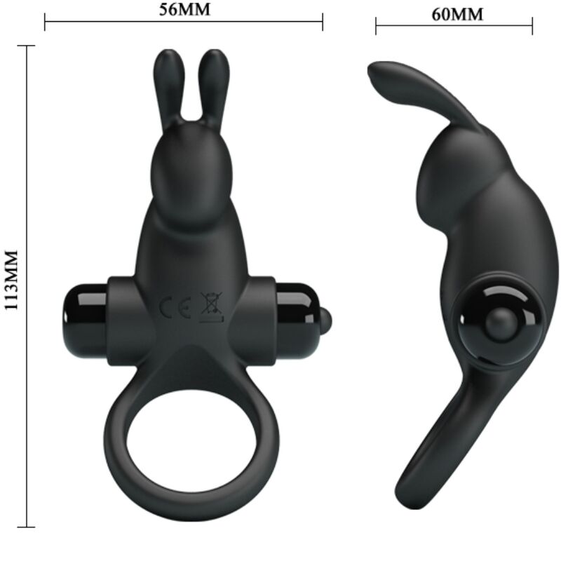 Pretty love - anillo vibrador + estimulador rabbit clítoris