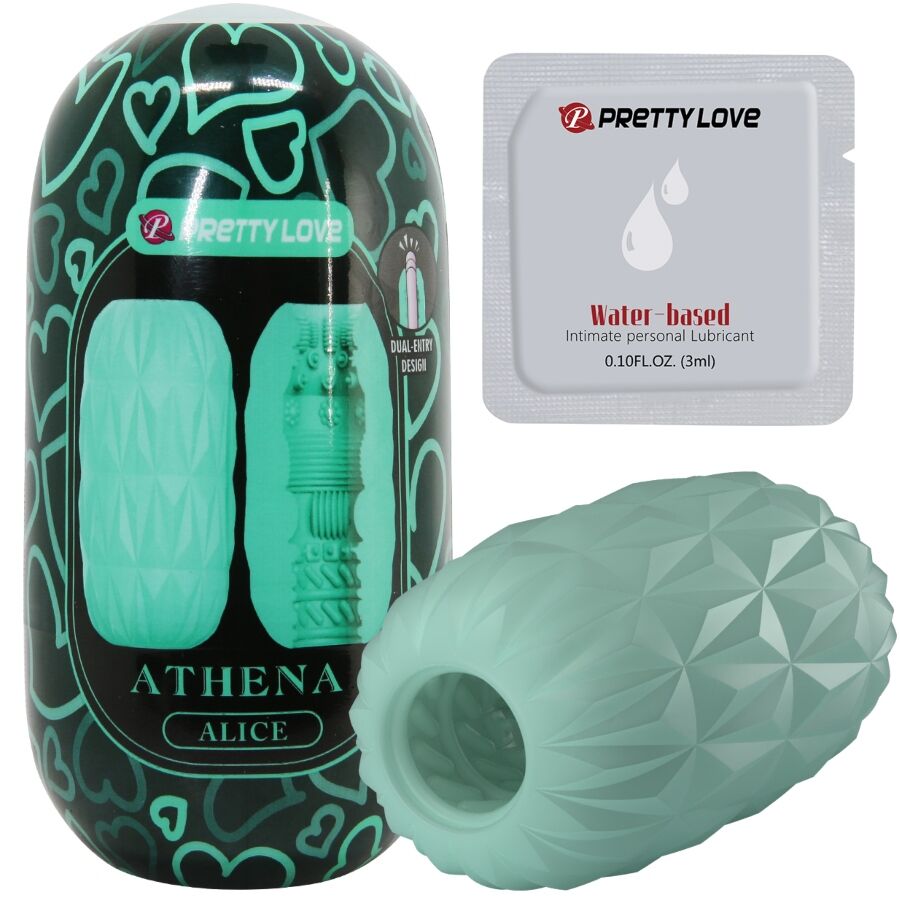 Pretty love - athena alice masturbador masculino turquesa