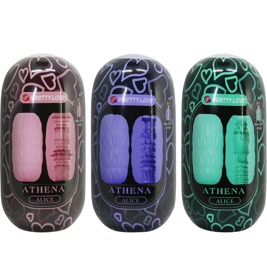 Pretty love - athena alice pack 15 masturbadores masculinos