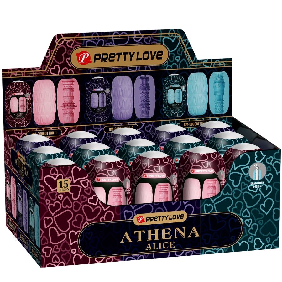 Pretty love - athena alice pack 15 masturbadores masculinos