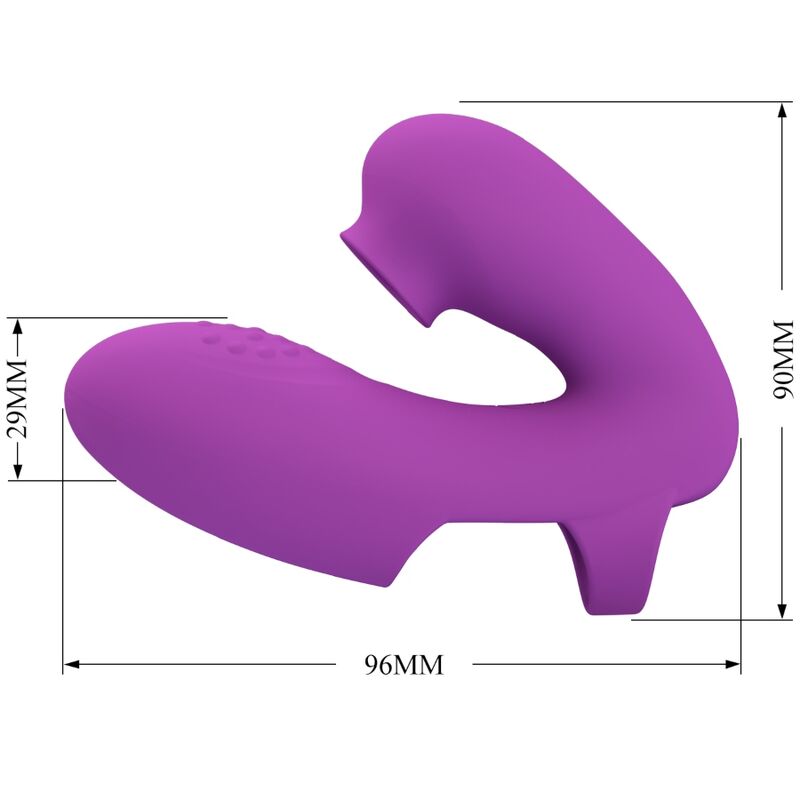 Pretty love - athena vibrador de dedo con estimulador