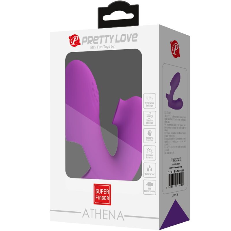 Pretty love - athena vibrador de dedo con estimulador