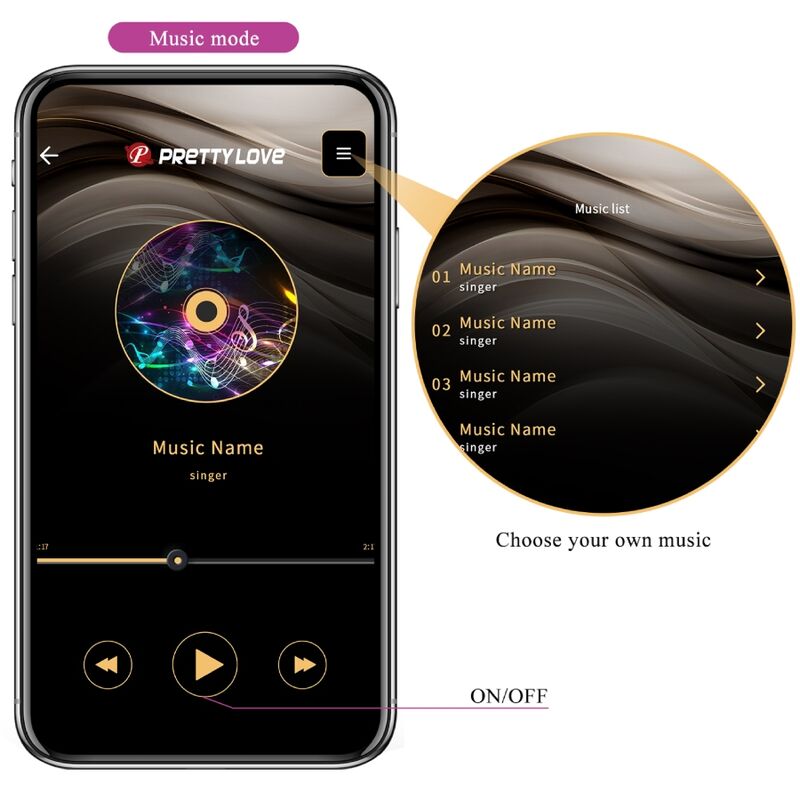 Pretty love - billy vibration lila app gratuita