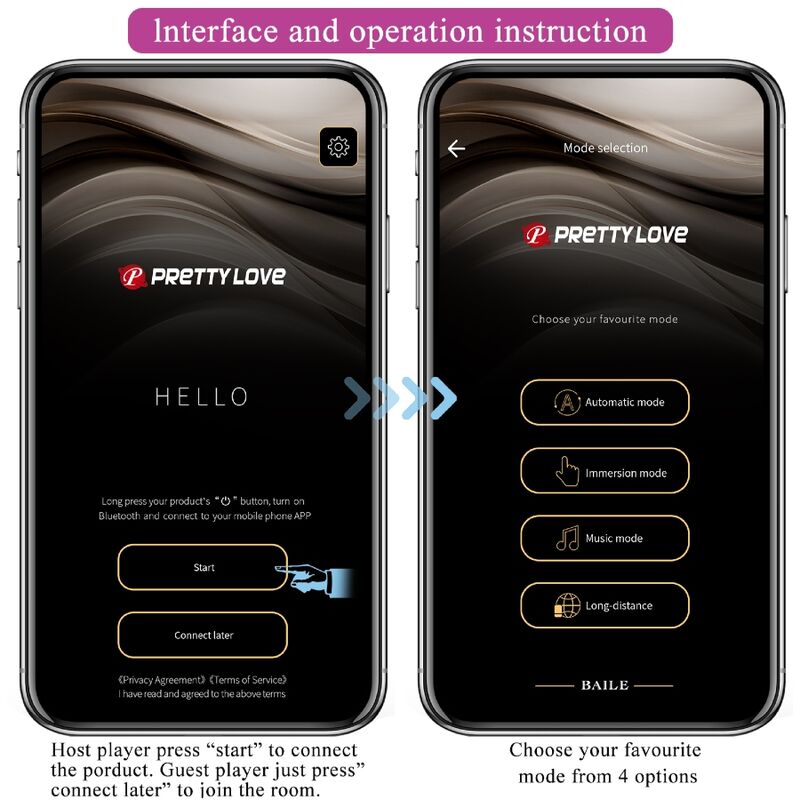 Pretty love - billy vibration lila app gratuita