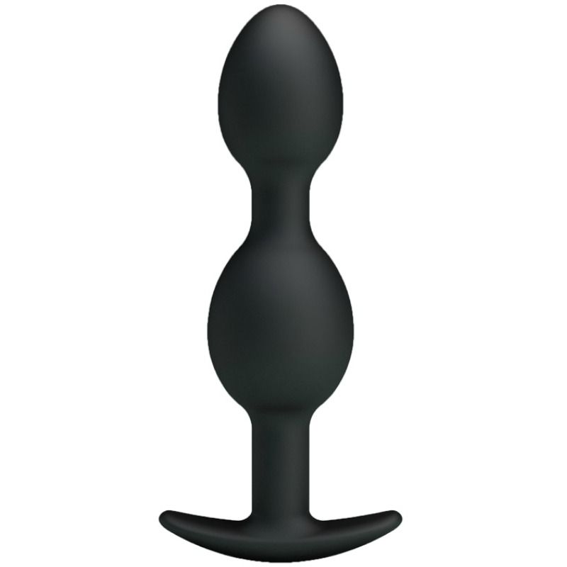 Pretty love - bolas anales silicona 12.5 cm negro