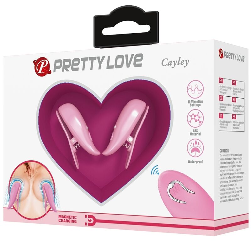 Pretty love - cailey pinzas para pezones 10 vibraciones