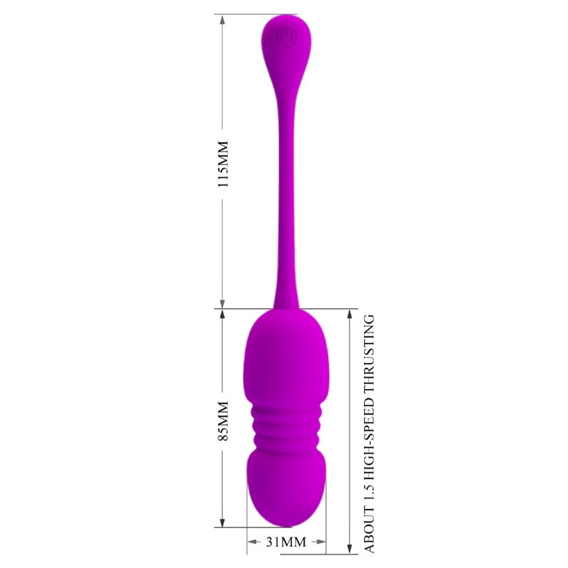 Pretty love - callie huevo vibrador recargable morado